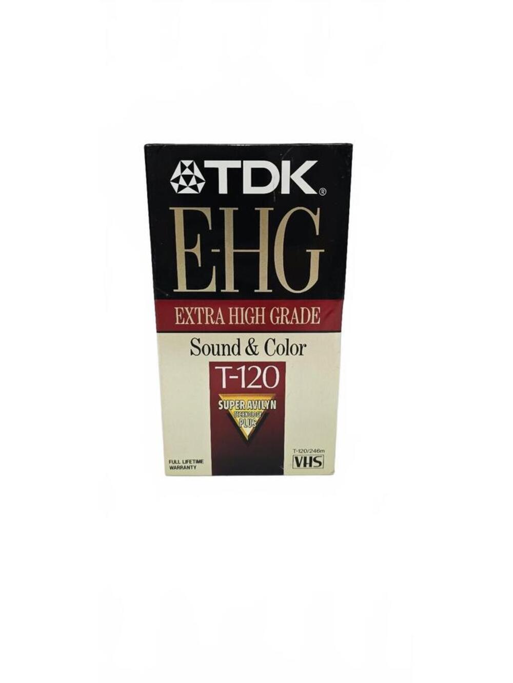 TDK EHG T-120 Extra High Grade VHS Tape - Sound & Color